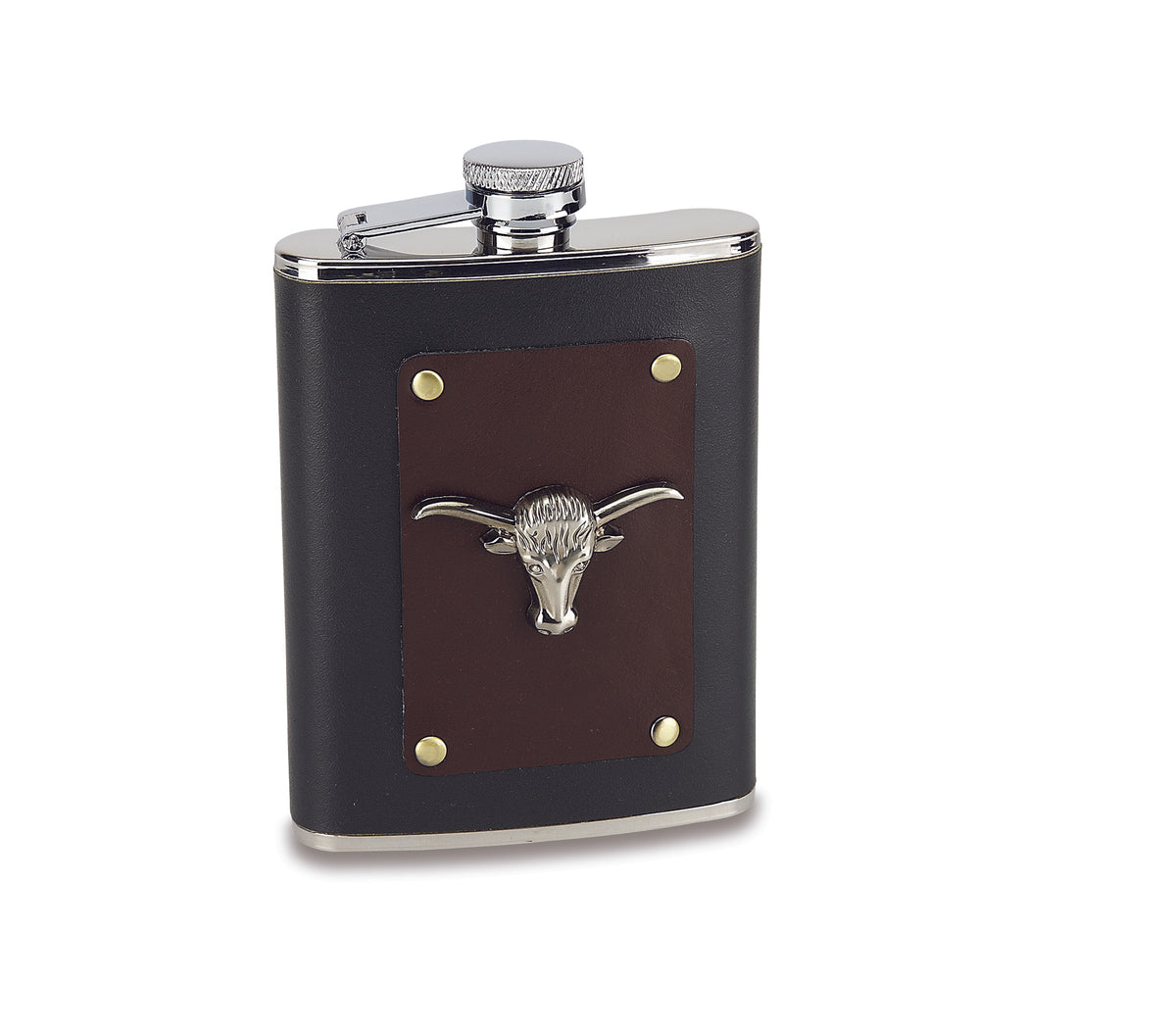 Whiskey Flask With Steer Houseofcanes