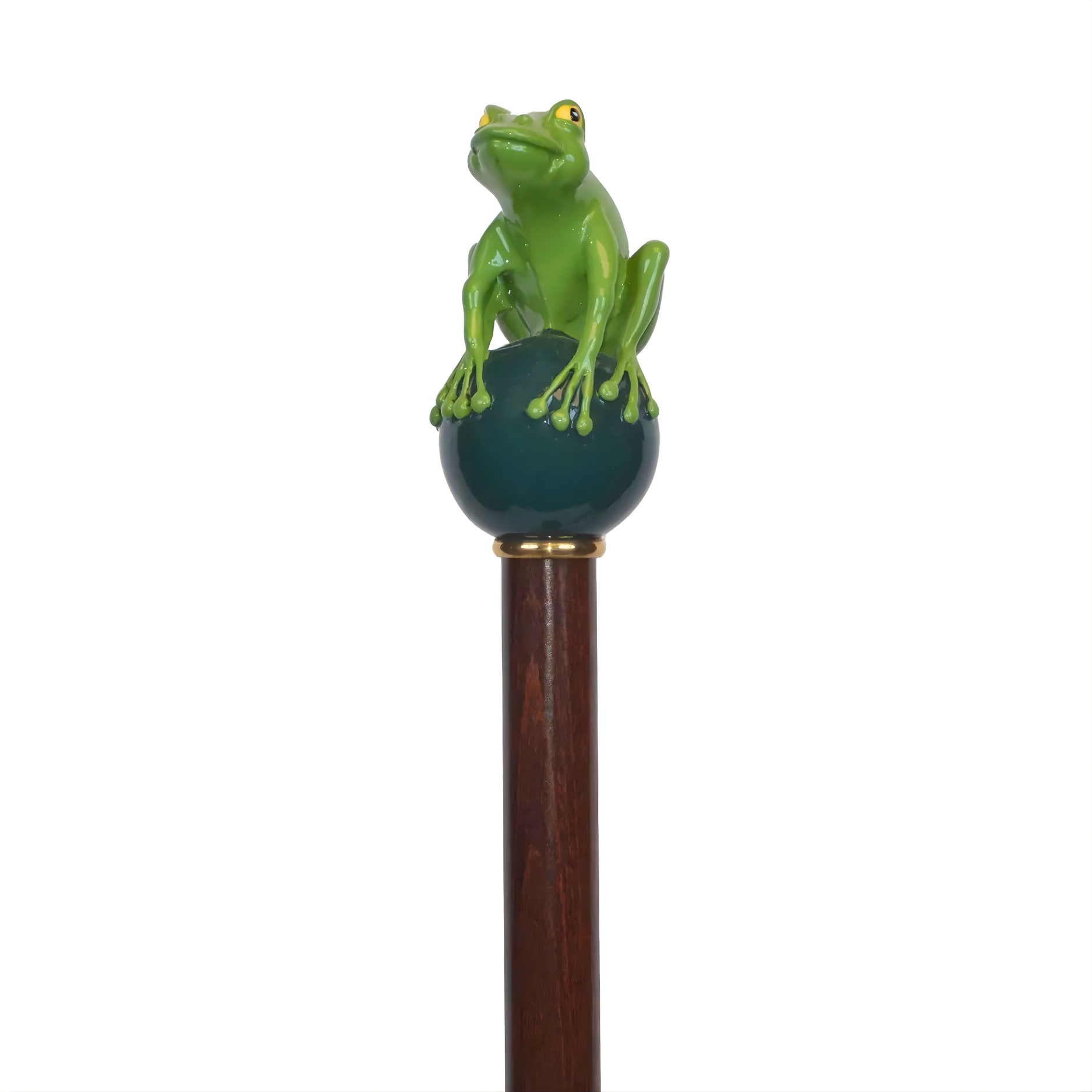 Frog Prince Green - Walking Cane