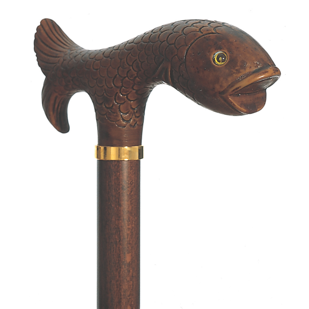 Trout Walking Stick - Brown