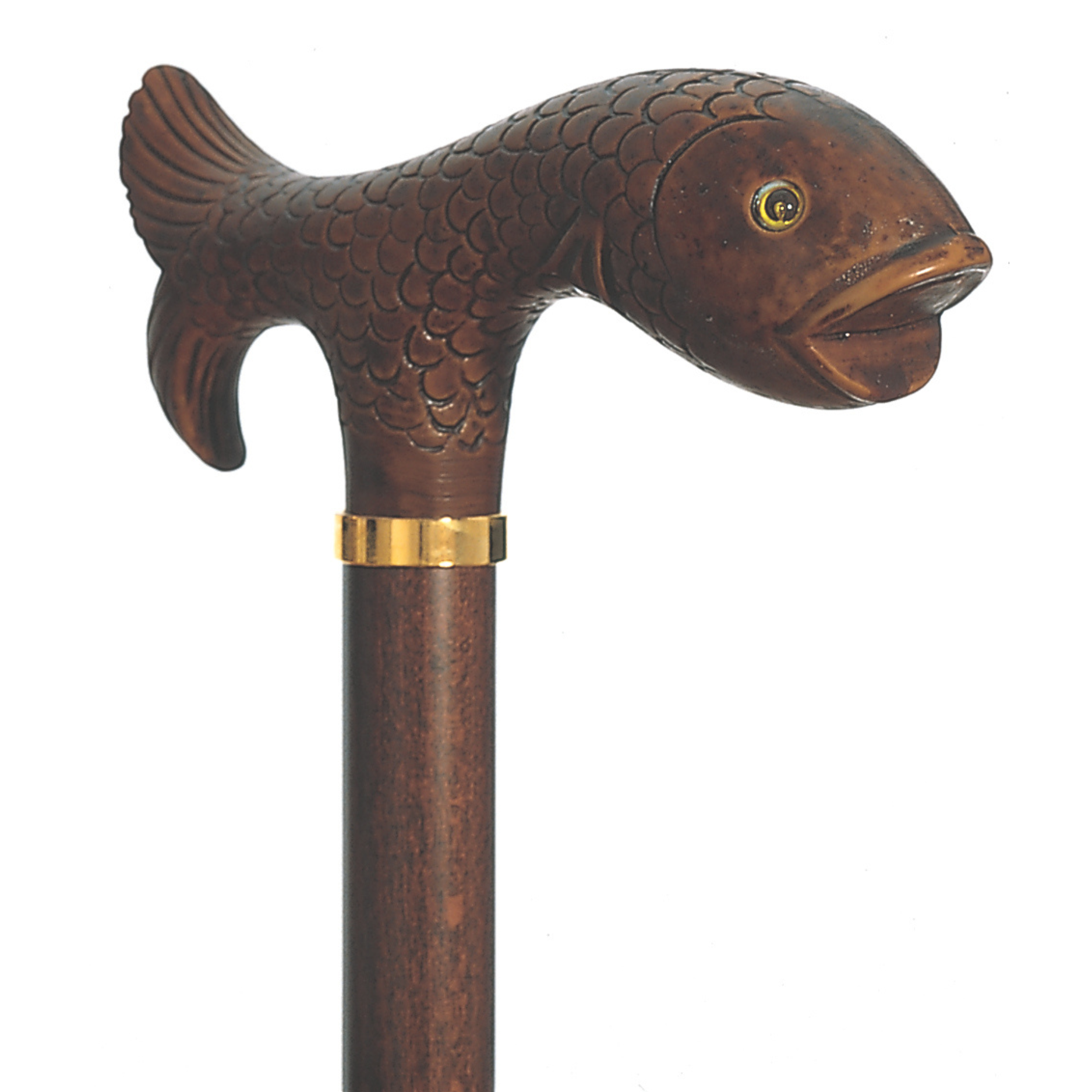 Trout Walking Stick - Brown