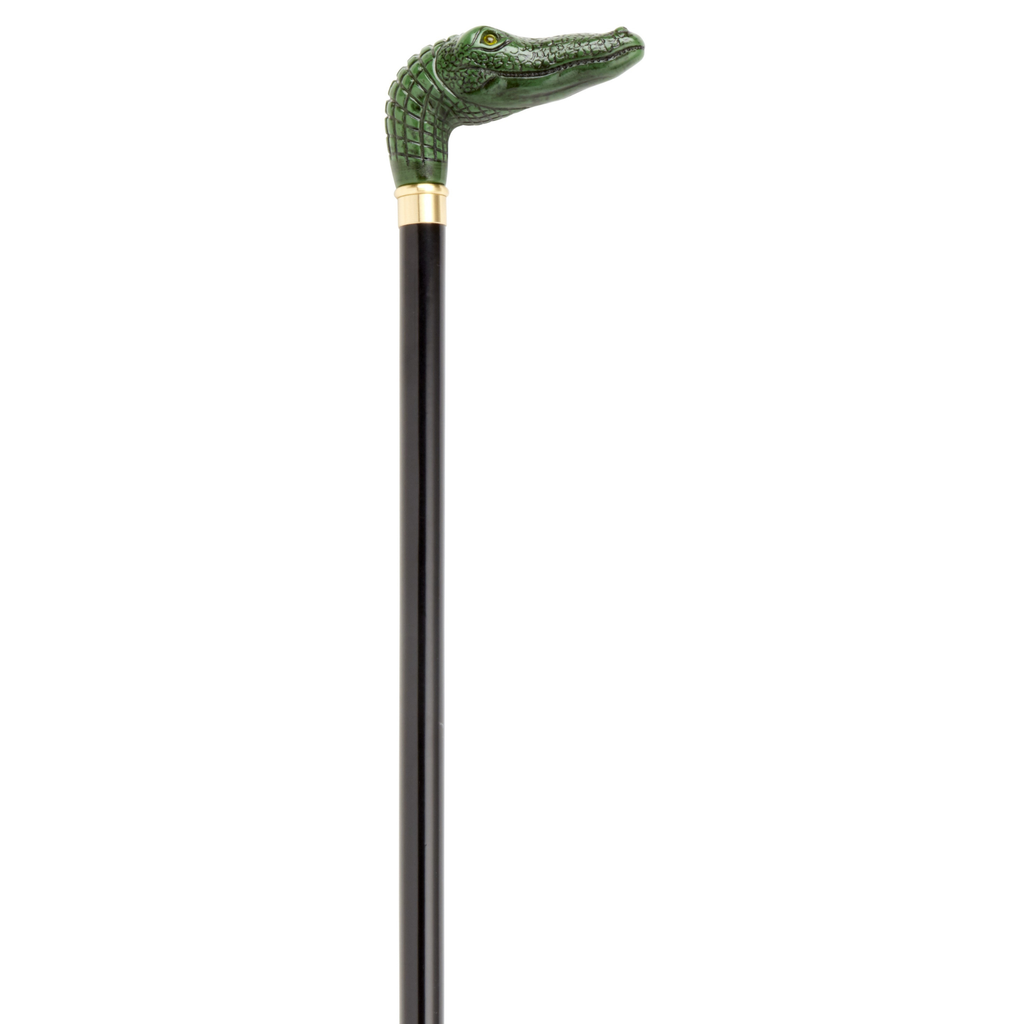 Harvy Italian Gator Handle Cane - Durable & Stylish Support