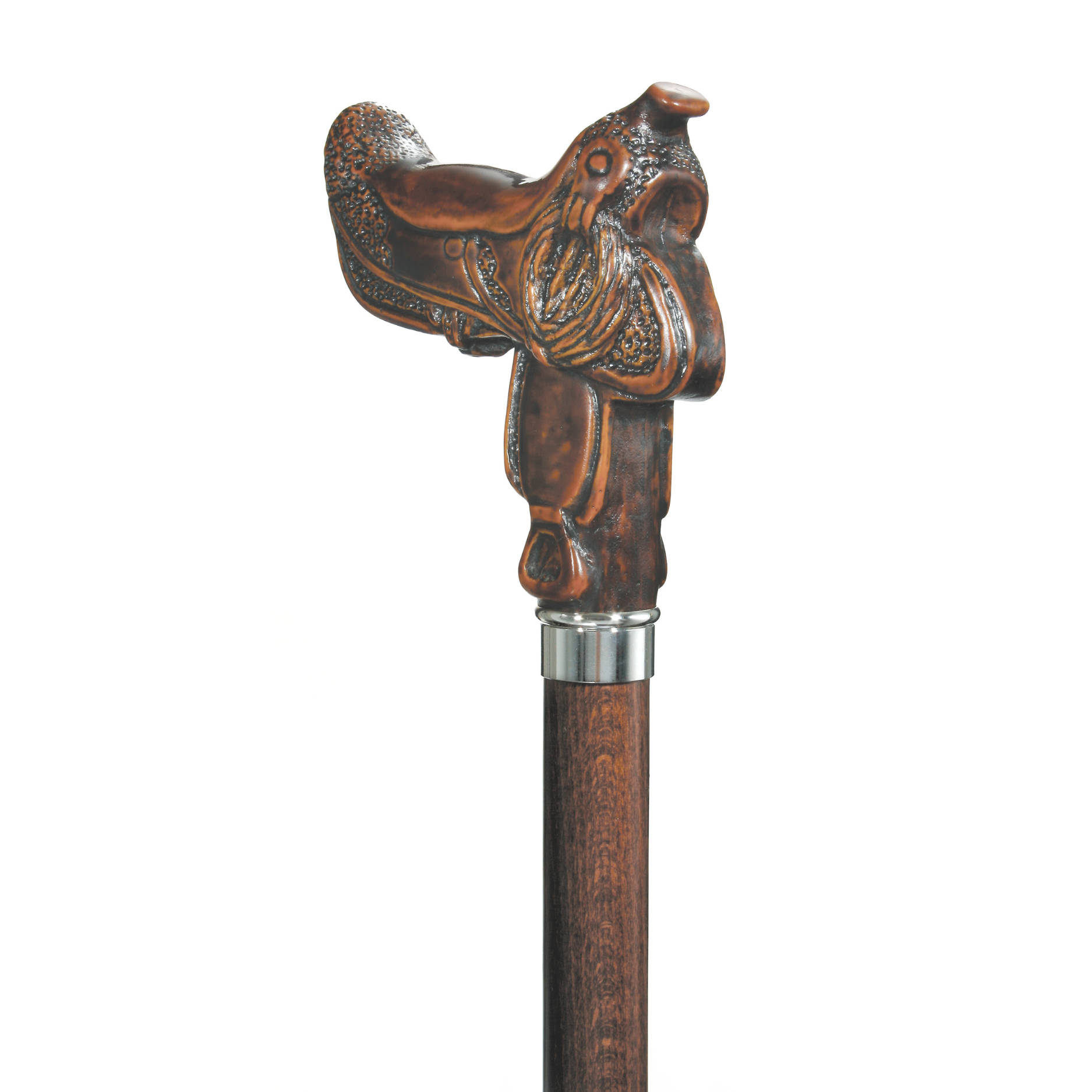Cowboy Saddle Walking Stick