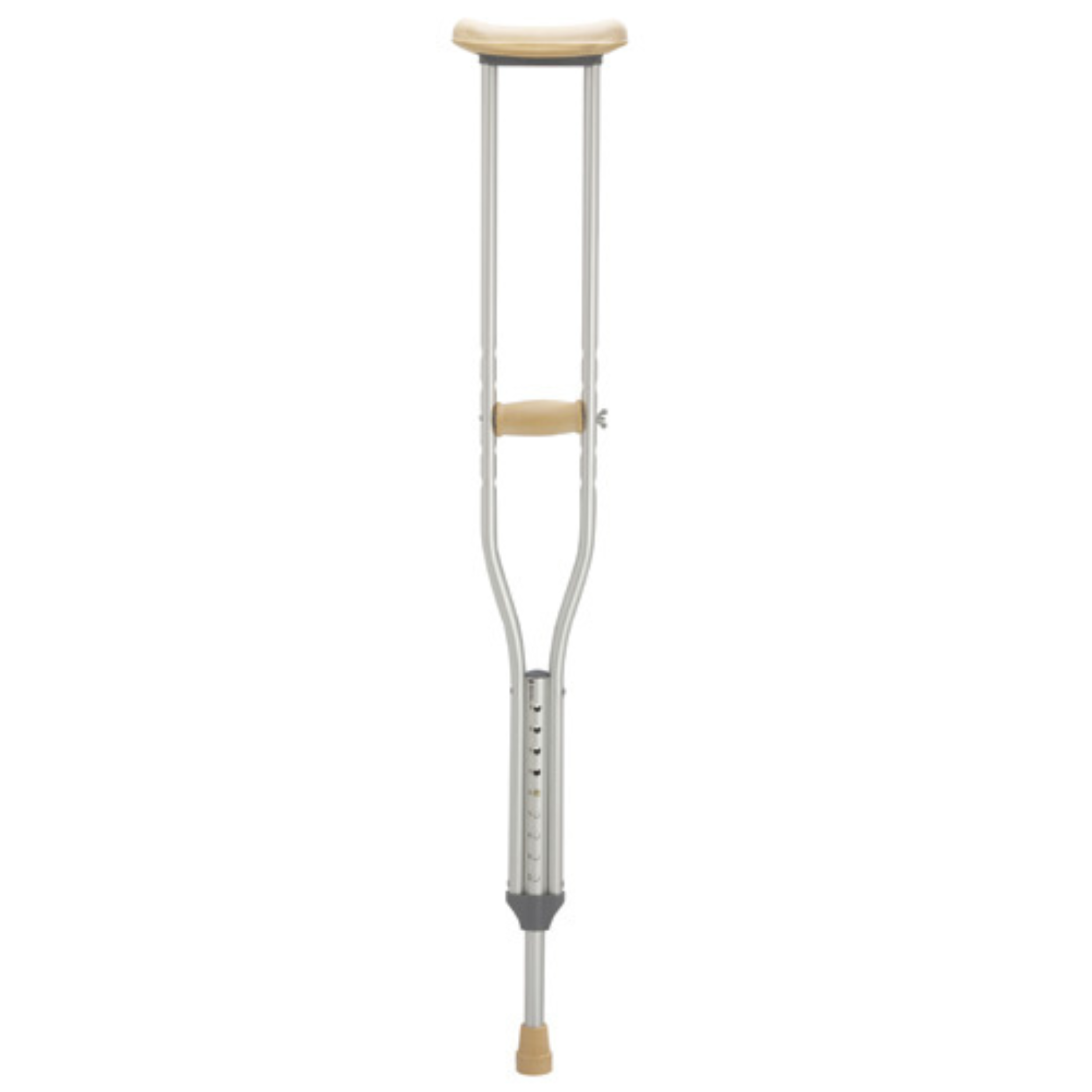 Lofstrand Underarm Aluminum Push Button Adjustment Crutches-Adult