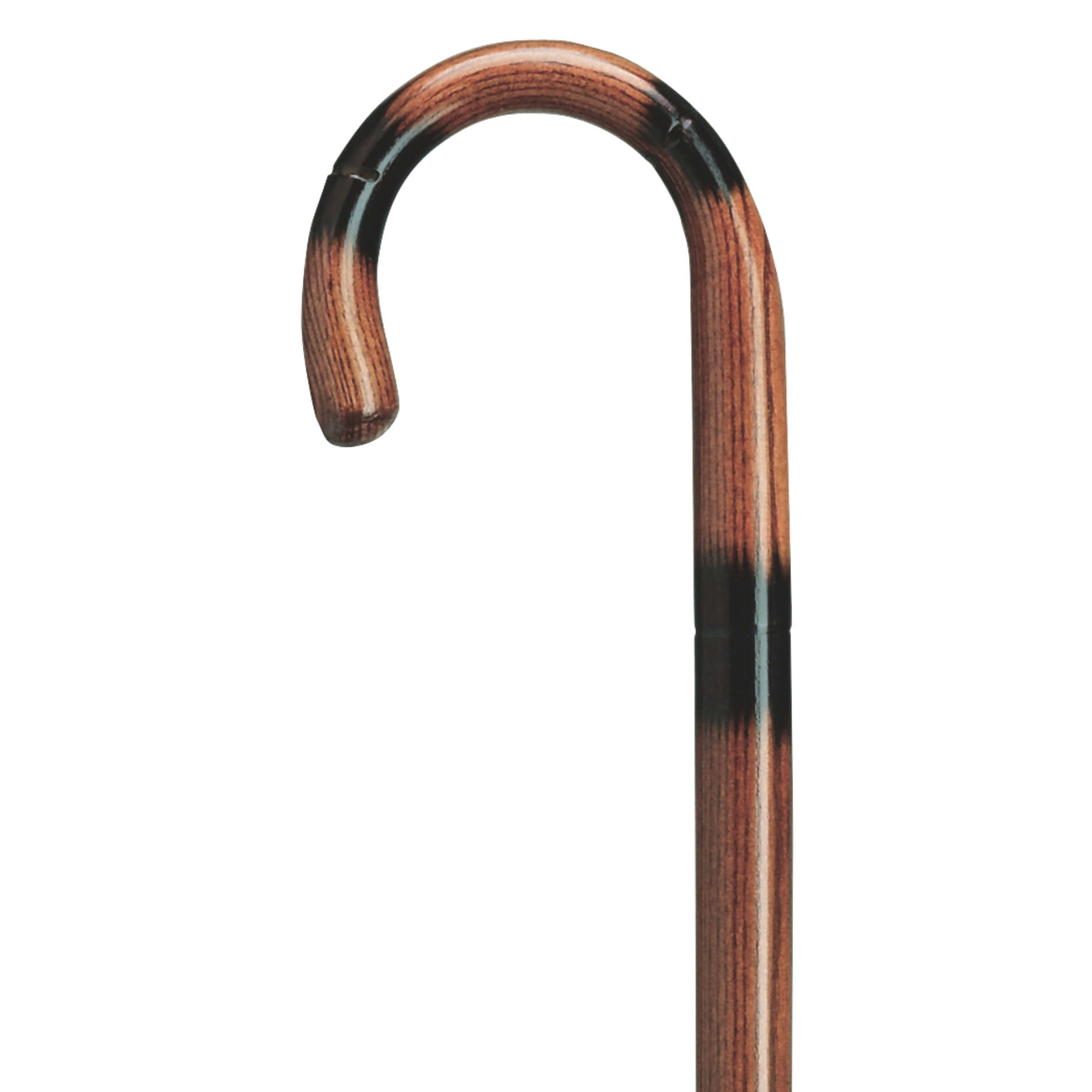 Ash Walking Cane with Walnut Finish 