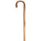 German Chestnut Crook Handle Walking Cane - 42 Shaft