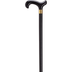 Ladies Classic Derby Walking Cane - Brass Band