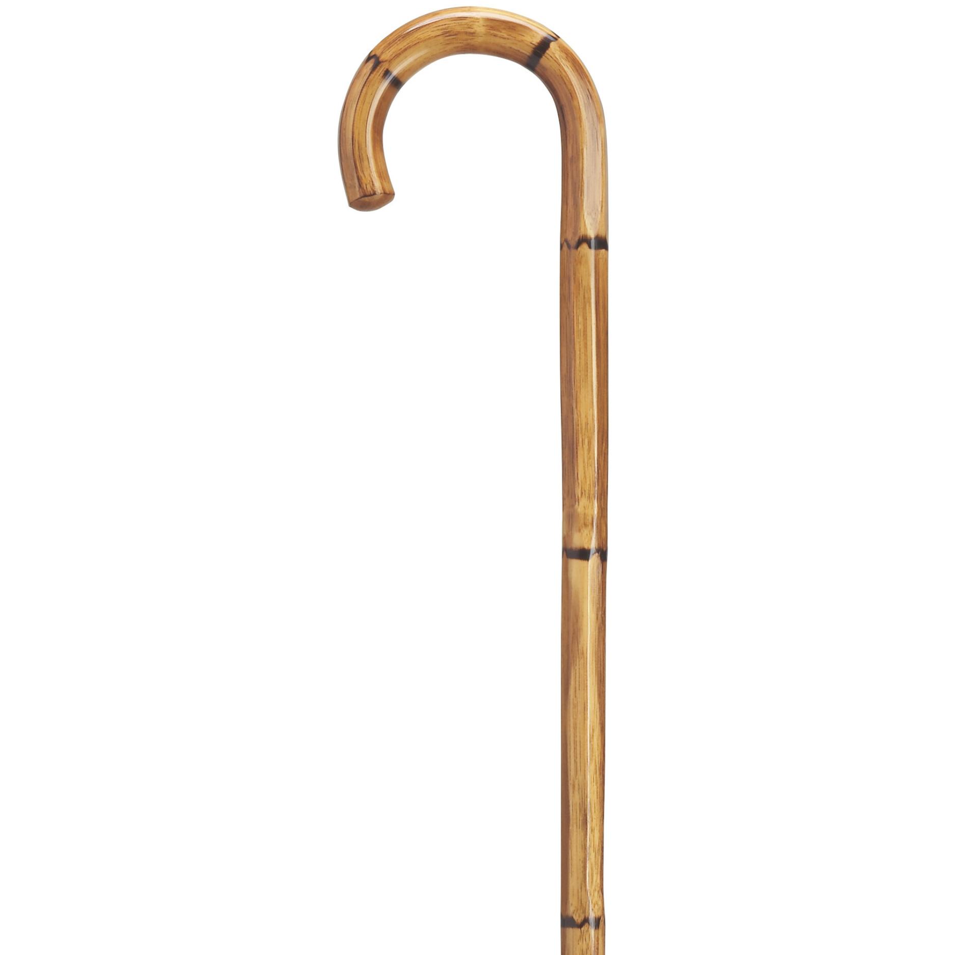 Tourist Cane with Hexagon Manilla Carving
