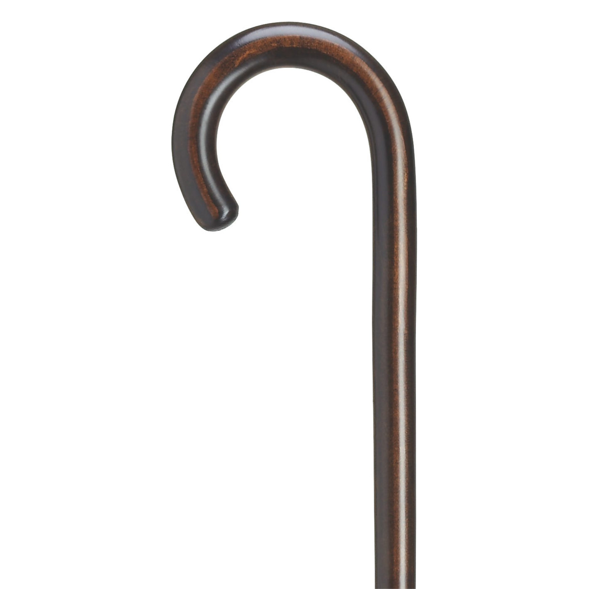 Crook Handle Cane High Gloss Ebony Finish