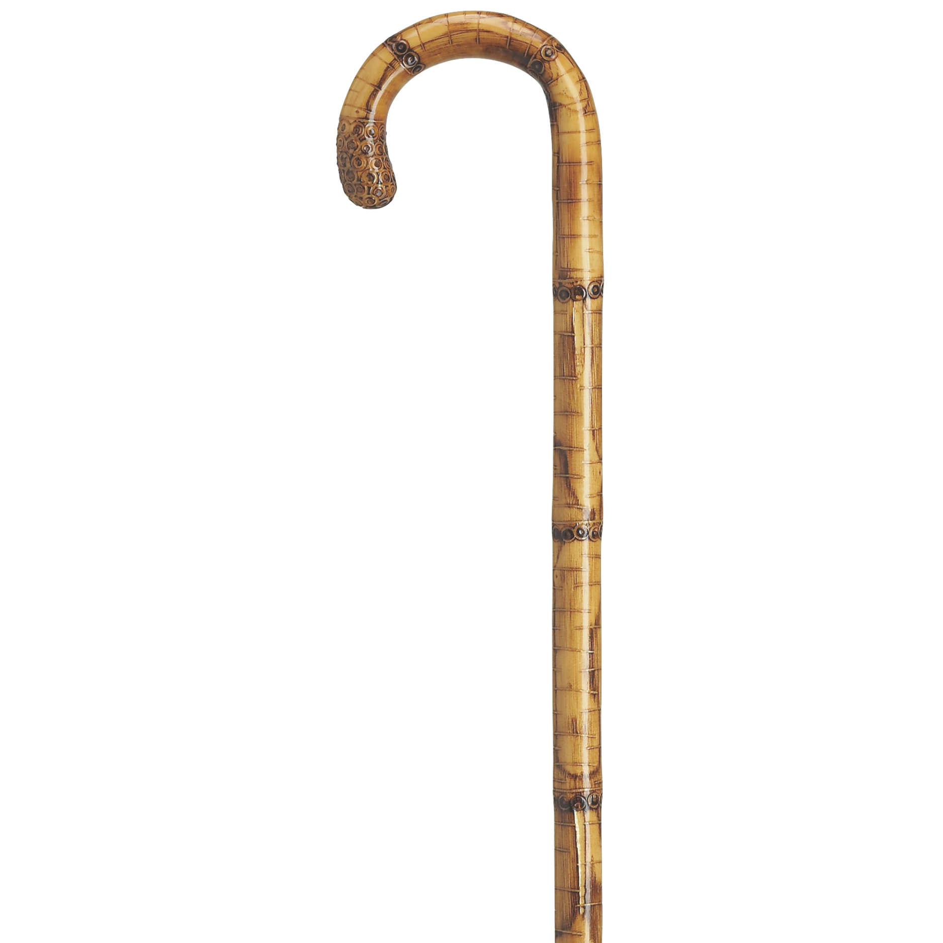 Carved Bulb Nose Tourist Cane