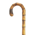 Chestnut Carved Root Nose Crook
