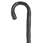 Congo Crook Handle Walking Cane, Black