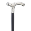 Silver Plated Feather Swirl Walking Cane