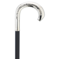 Feather Carved Elegant Crook Cane