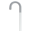 Aluminum Crook Handle "Hospital" Cane-Extra Tall