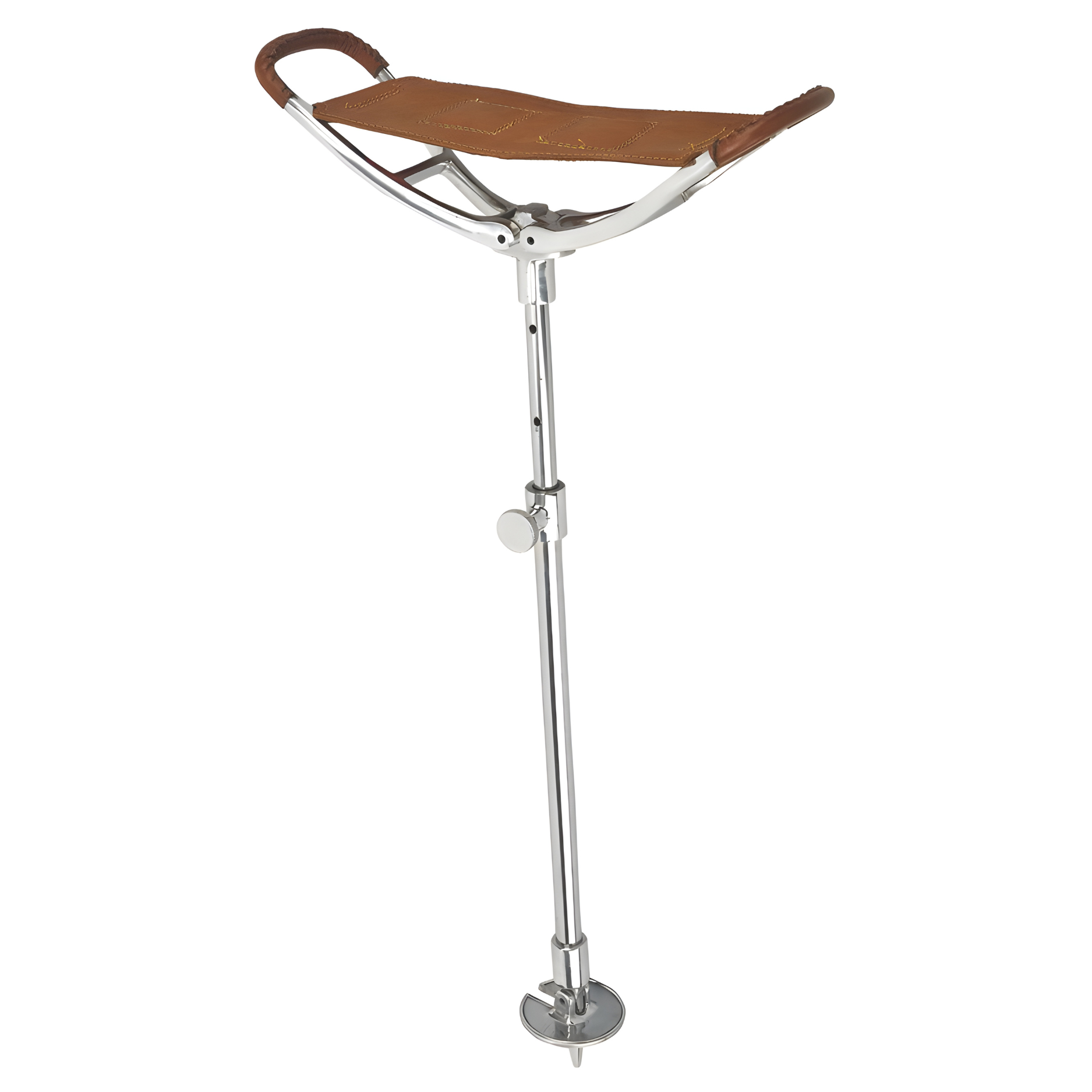 Leather Saddle Seat Stick Cane
