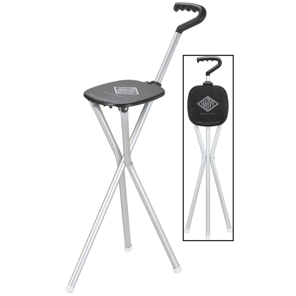Lightweight Aluminum Sport Seat Cane with Durable Handle & Seat