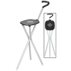 Lightweight Aluminum Sport Seat Cane with Durable Handle & Seat