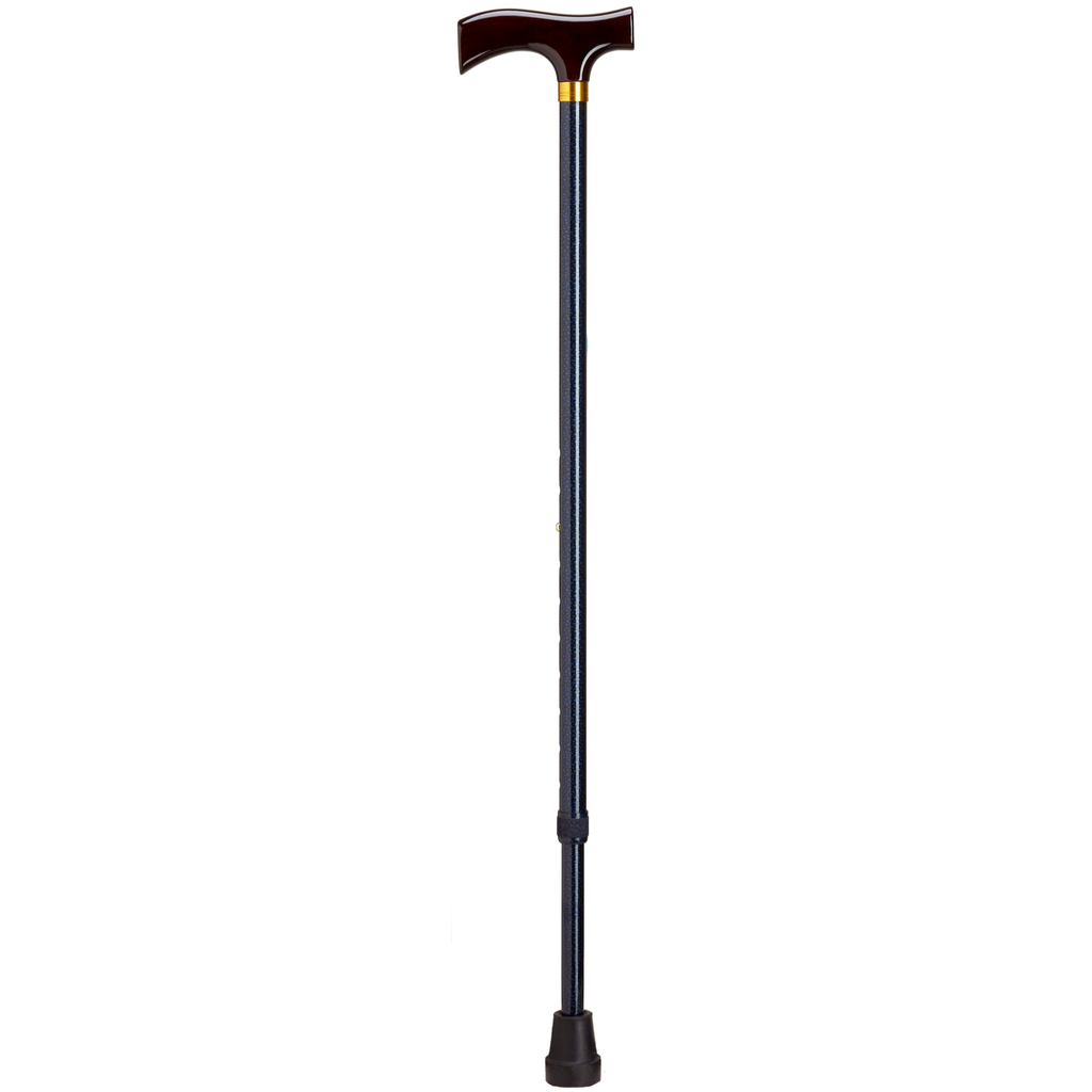 Adjustable Solid Wood Fritz Handle Walking Cane with Anti-Rattle Lock