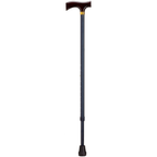 Adjustable Solid Wood Fritz Handle Walking Cane with Anti-Rattle Lock