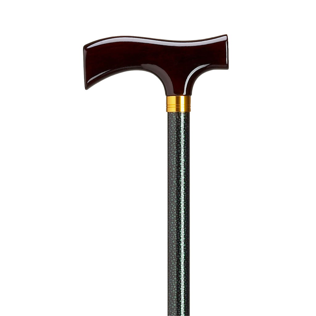 Adjustable Solid Wood Fritz Handle Walking Cane with Anti-Rattle Lock