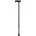 Adjustable Solid Wood Fritz Handle Walking Cane with Anti-Rattle Lock