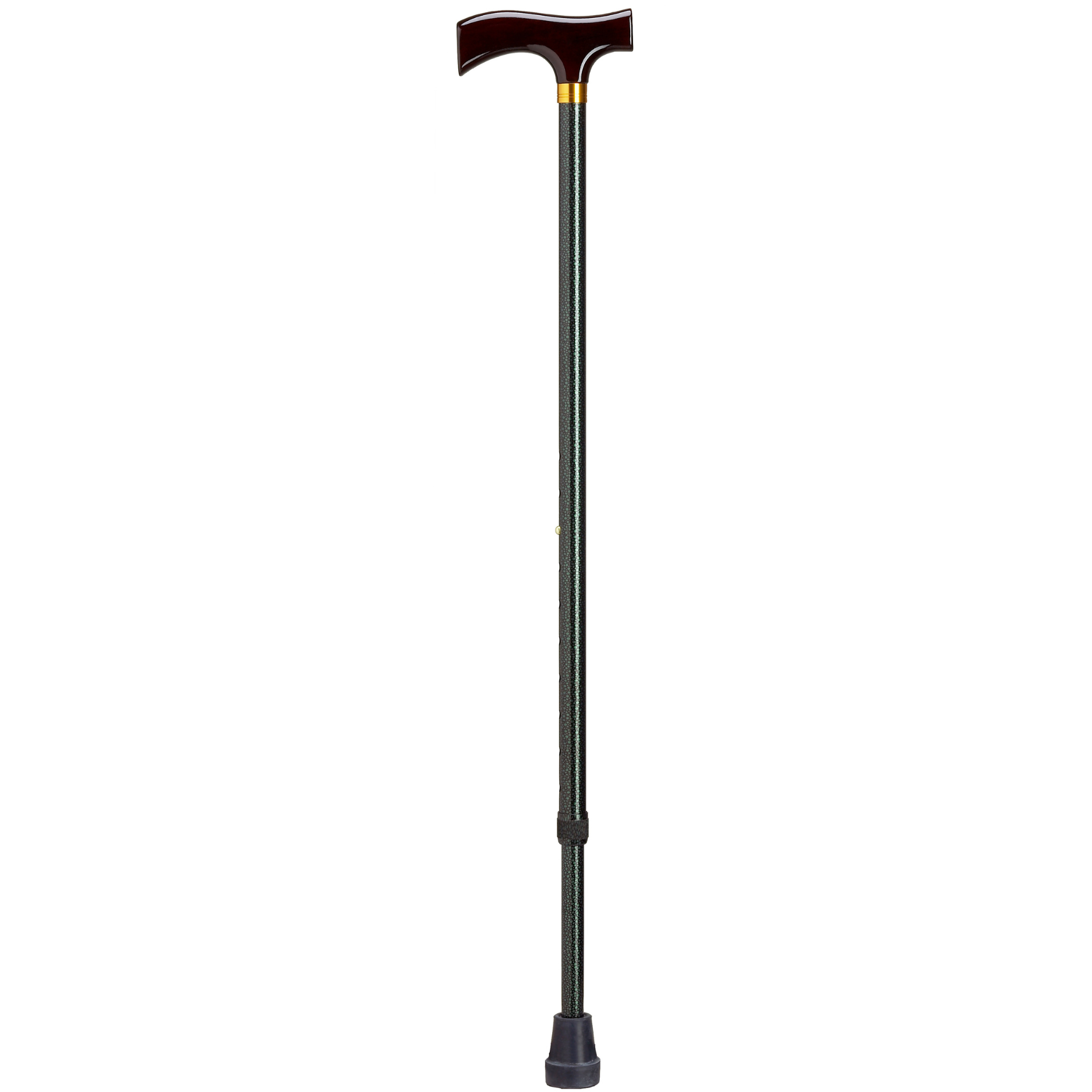 Adjustable Solid Wood Fritz Handle Walking Cane with Anti-Rattle Lock