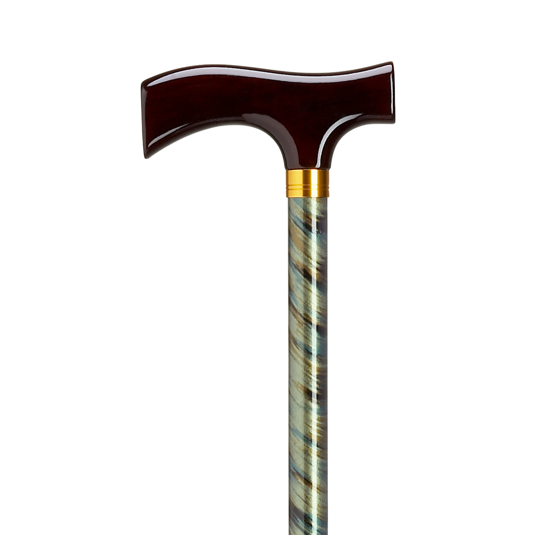 Adjustable Solid Wood Fritz Handle Walking Cane with Anti-Rattle Lock