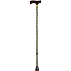 Adjustable Solid Wood Fritz Handle Walking Cane with Anti-Rattle Lock