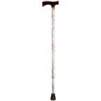 Adjustable Solid Wood Fritz Handle Walking Cane with Anti-Rattle Lock