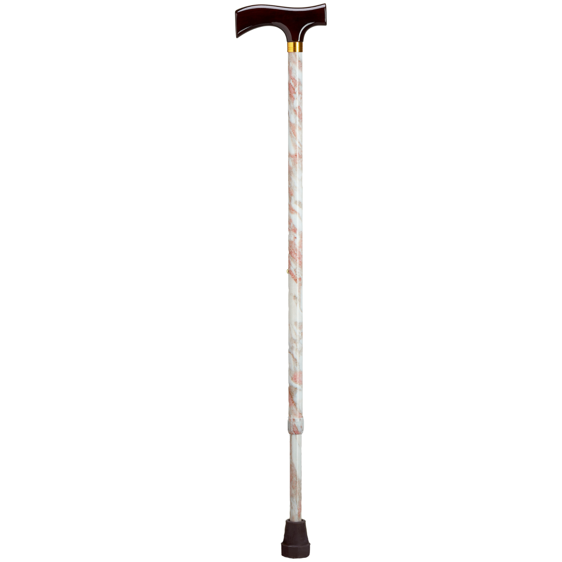 Adjustable Solid Wood Fritz Handle Walking Cane with Anti-Rattle Lock