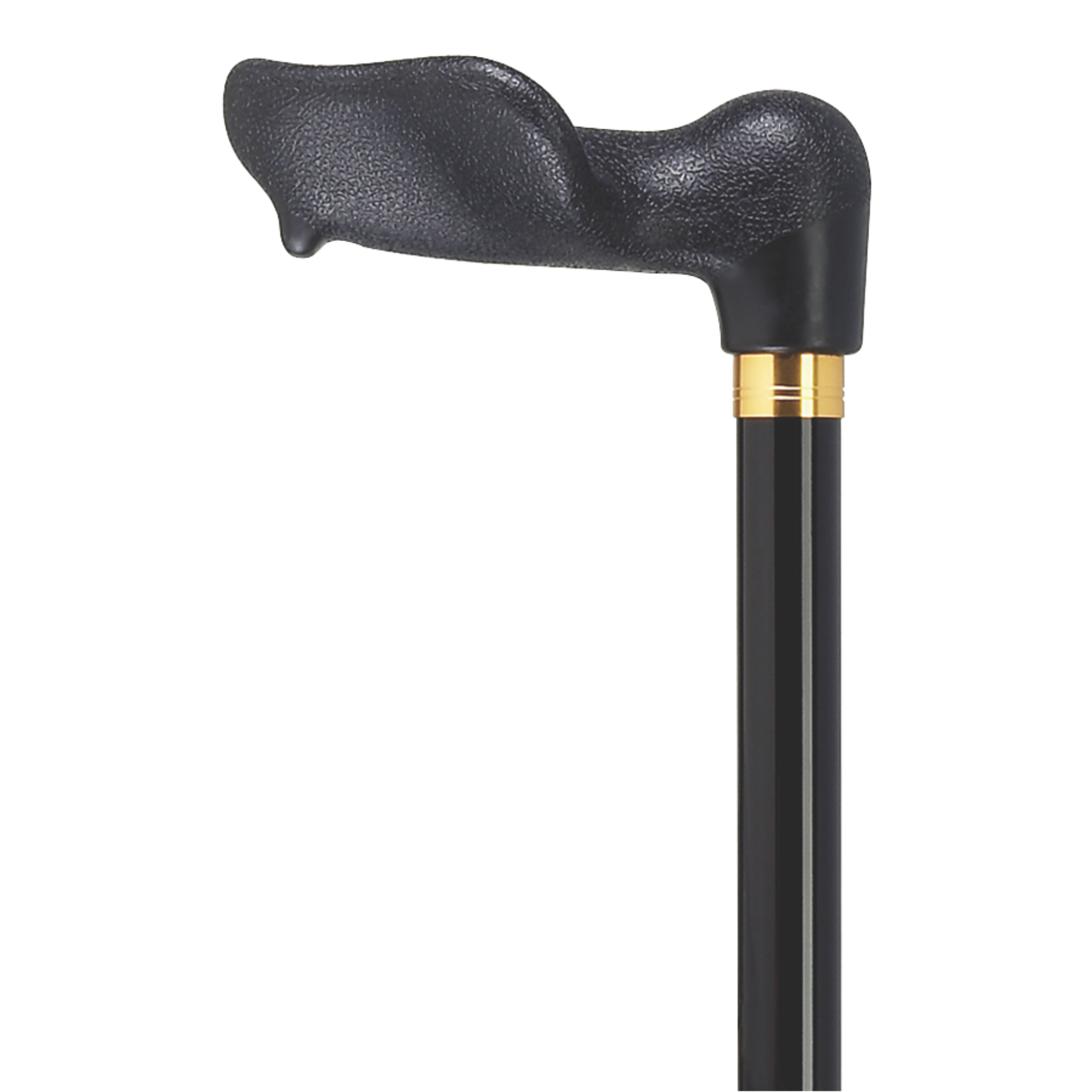 Left Hand Palm Grip Walking Cane on a 7-8" Aluminum Shaft