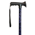 Paisley Nights Adjustable Walking Cane with Ergonomic Rubber Grip