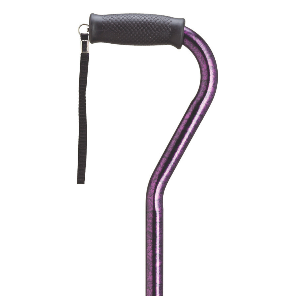 Granite Aluminum Offset Walking Cane with Cushion Grip 30-39 Adjustable