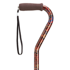 Stylish Adjustable Offset Cane with Hypalon Grip – 13 Prints