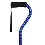 Stylish Adjustable Offset Cane with Hypalon Grip – 13 Prints