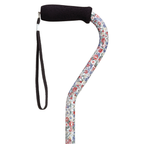 Stylish Adjustable Offset Cane with Hypalon Grip – 13 Prints