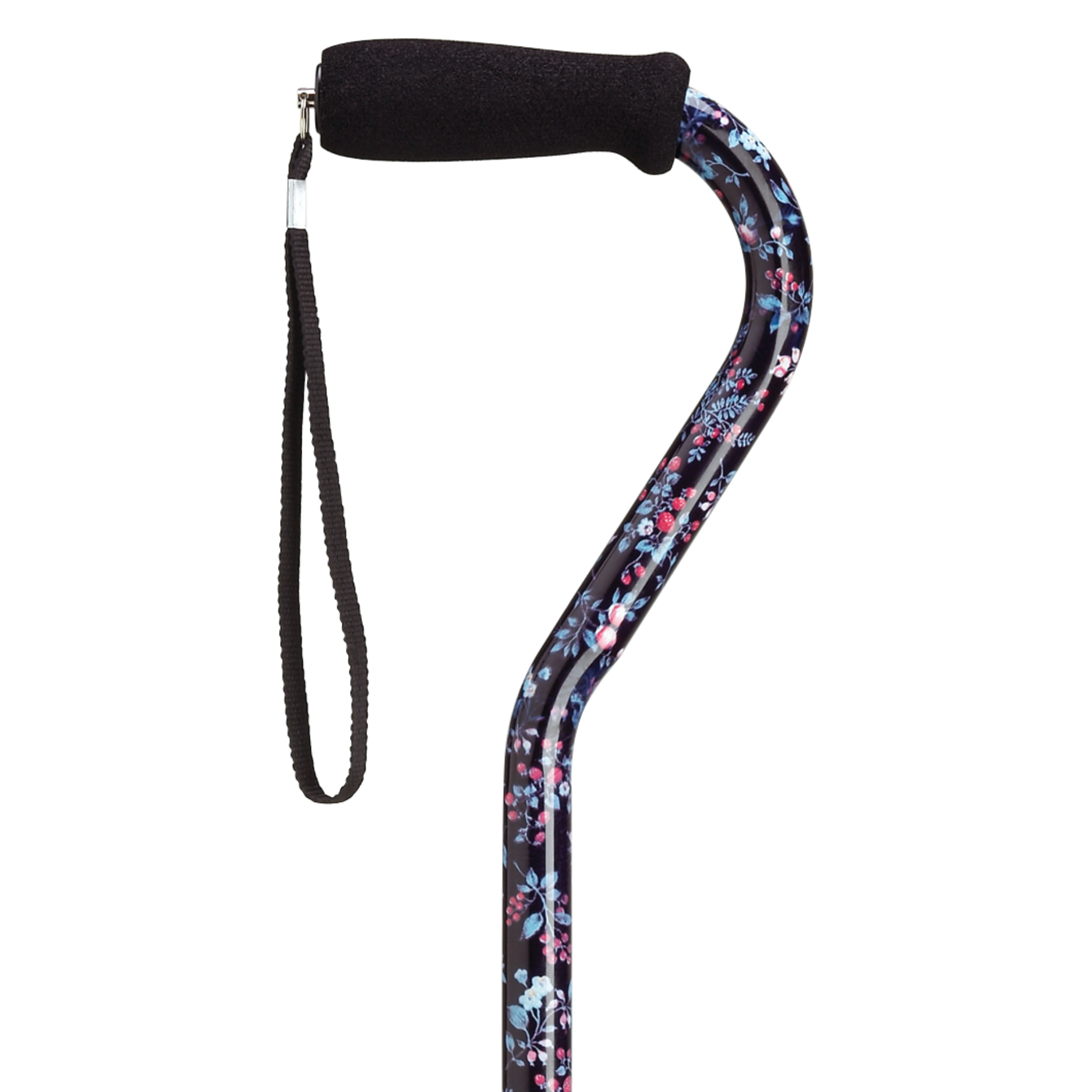Stylish Adjustable Offset Cane with Hypalon Grip – 13 Prints
