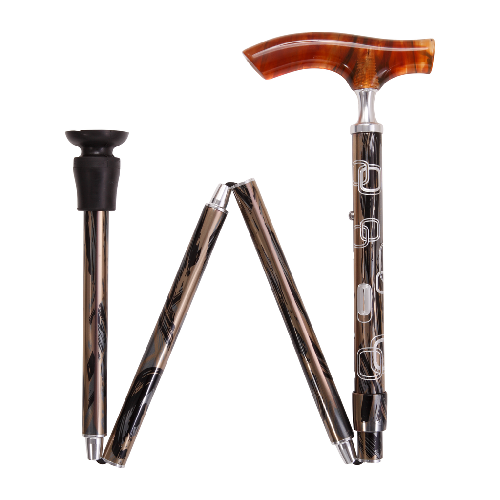 Lucite Fritz Folding Cane