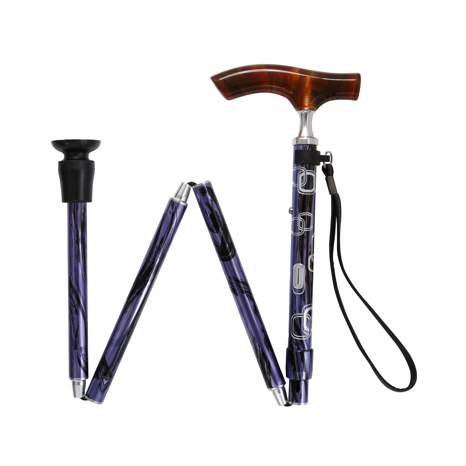 Lucite Fritz Folding Cane