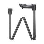Ergonomic Folding Walking Cane with Adjustable Palm Grip - Compact