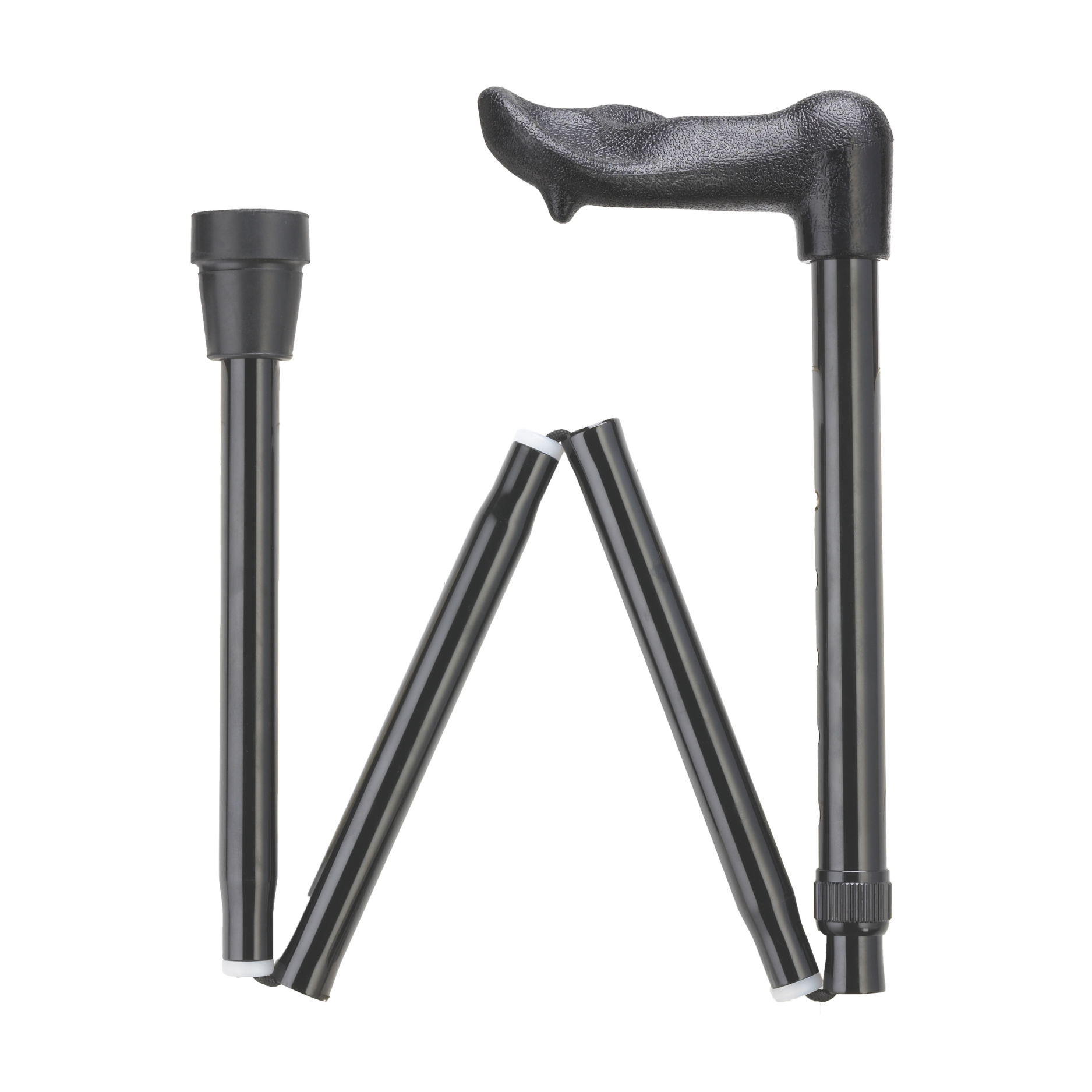 Ergonomic Folding Walking Cane with Adjustable Palm Grip - Compact
