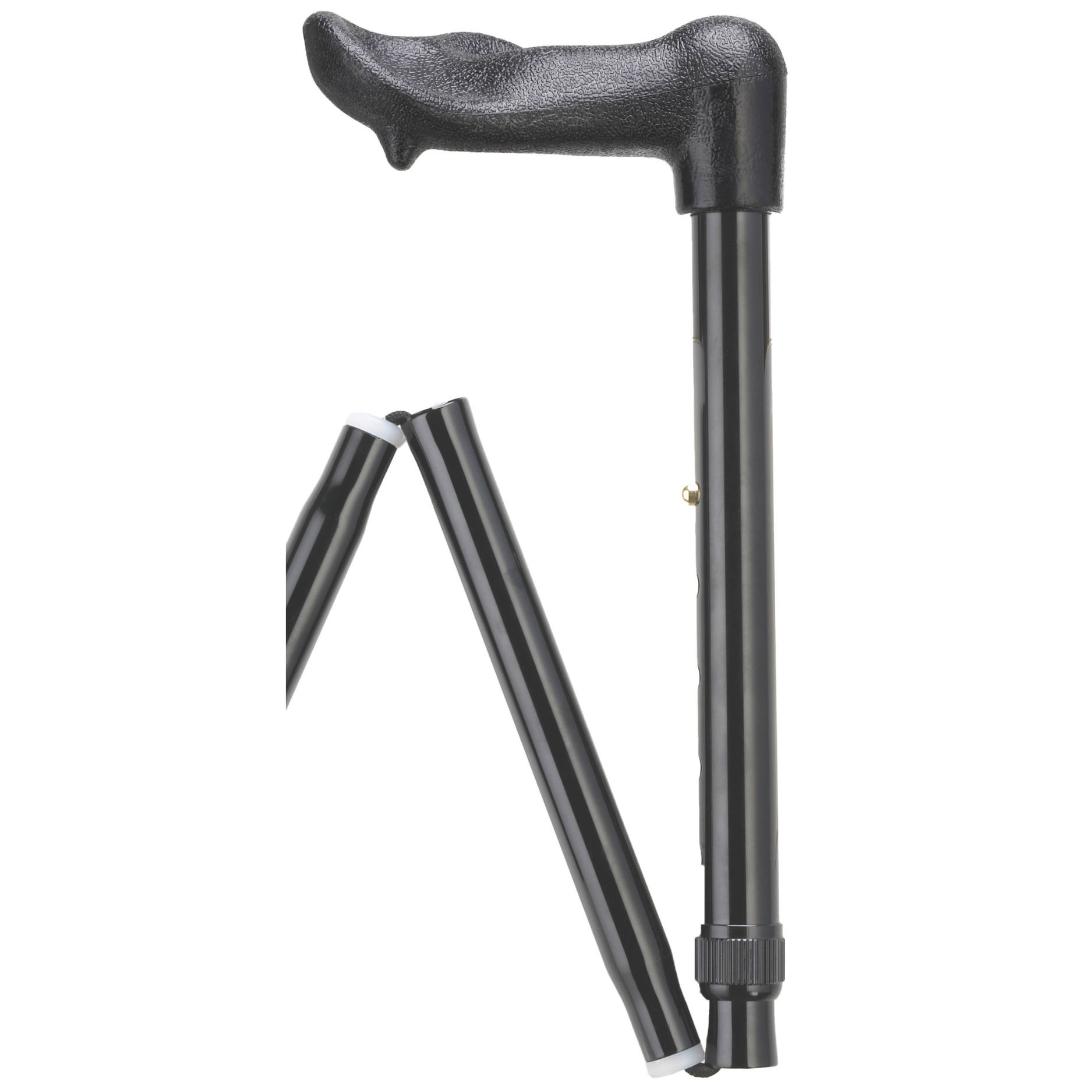Ergonomic Folding Walking Cane with Adjustable Palm Grip - Compact
