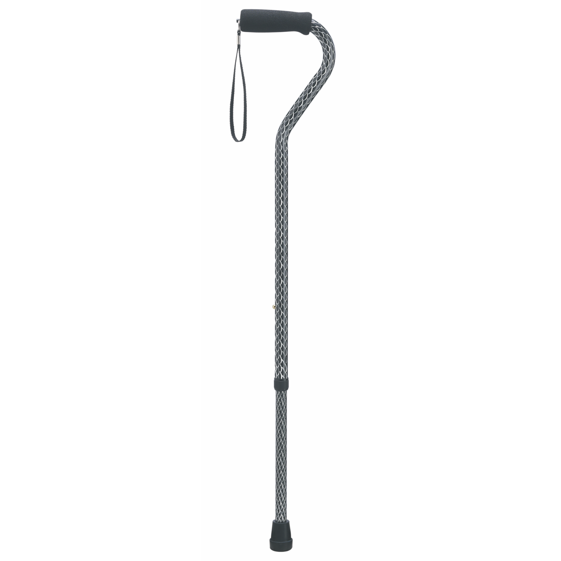 Adjustable Aluminum Walking Cane with Hypalon Grip
