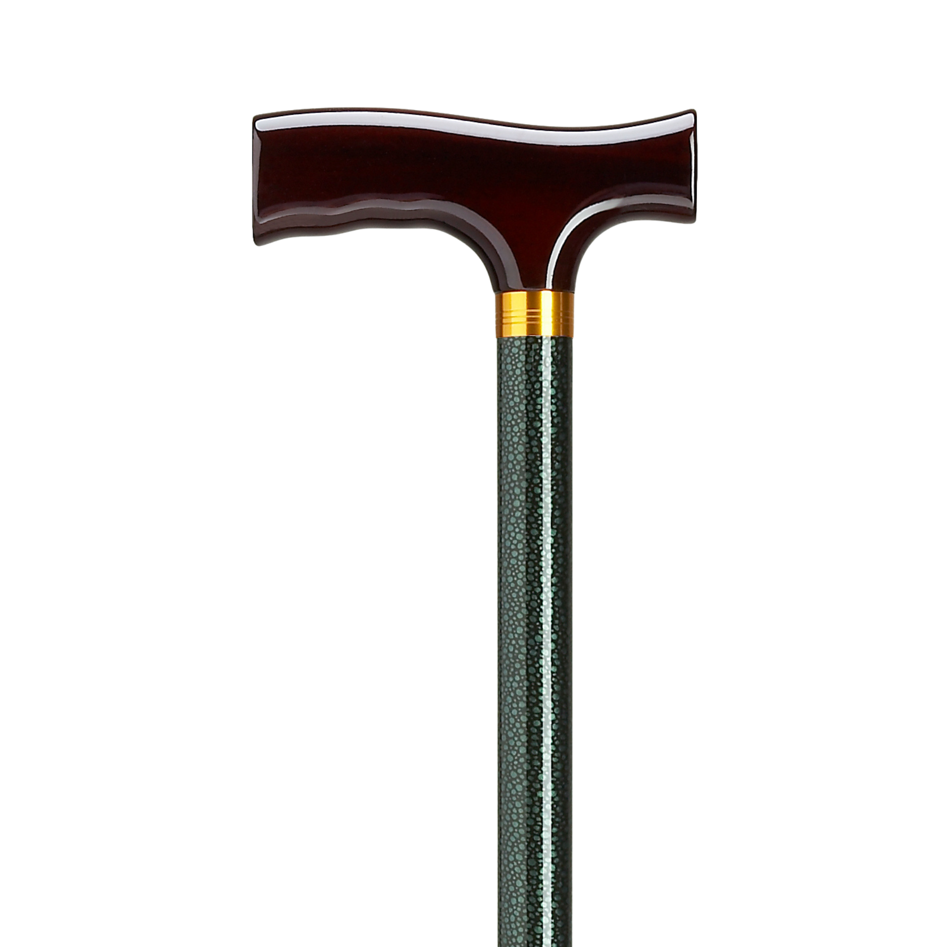 Adjustable Aluminum Walking Cane with Fritz Handle & Safety Lock, 29”-38”