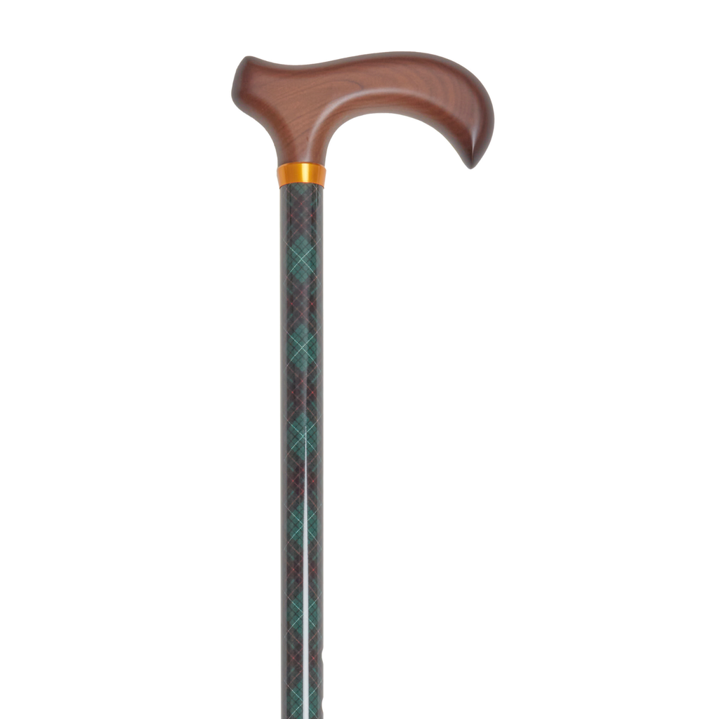 Stylish Adjustable Walking Cane with Wood Handle - 11 Trendy Prints