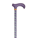 Stylish Adjustable Walking Cane with Wood Handle - 11 Trendy Prints