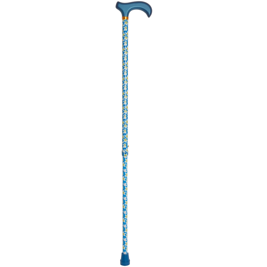 Stylish Adjustable Walking Cane with Wood Handle - 11 Trendy Prints