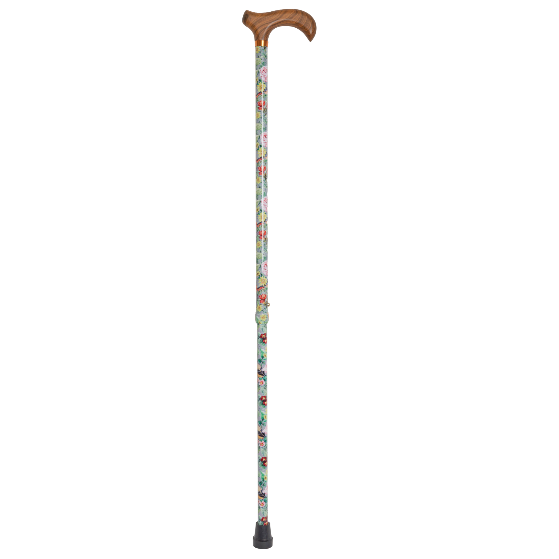 Stylish Adjustable Walking Cane with Wood Handle - 11 Trendy Prints