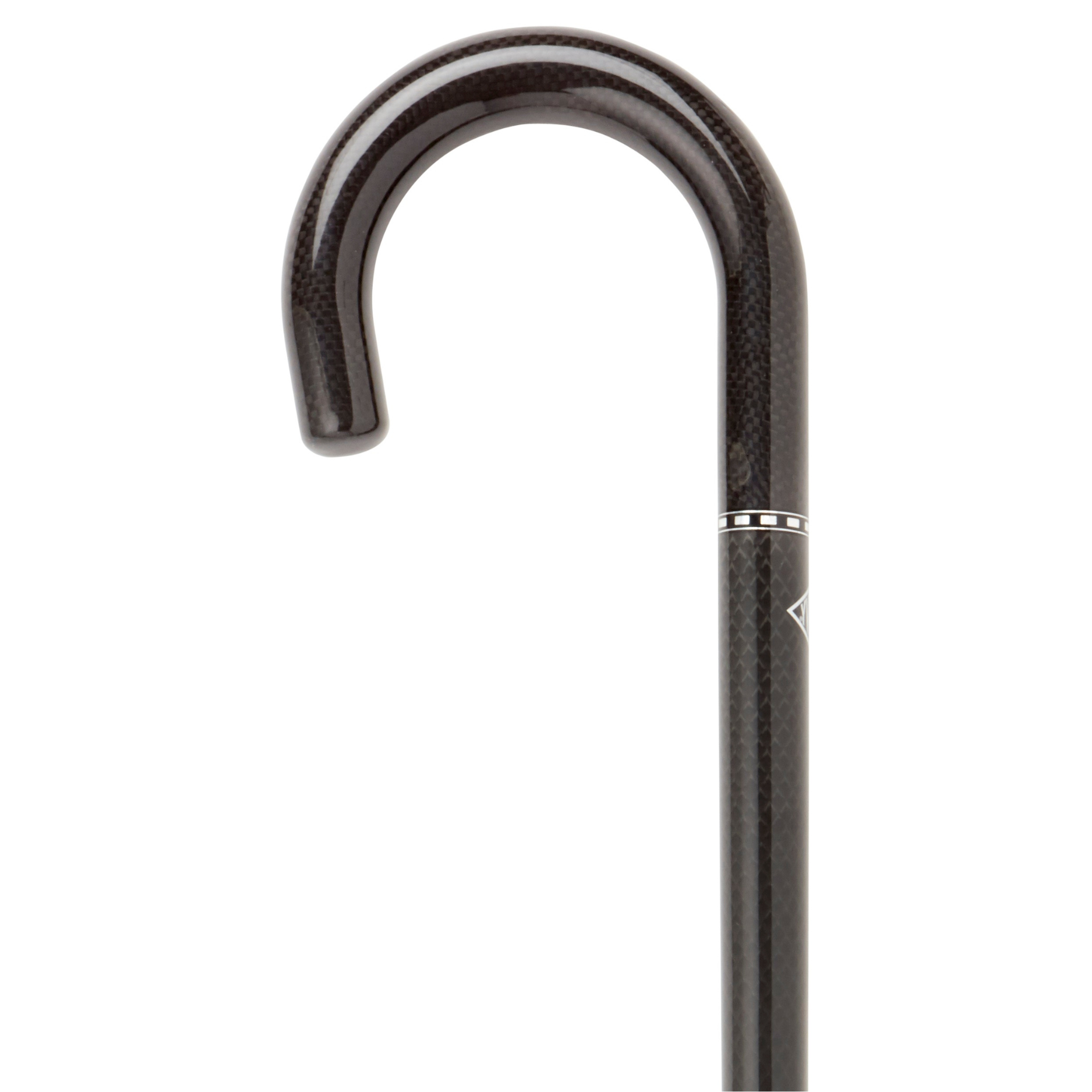 Elegant Carbon Fiber Classic Cane - Light & Strong 300 lbs Support