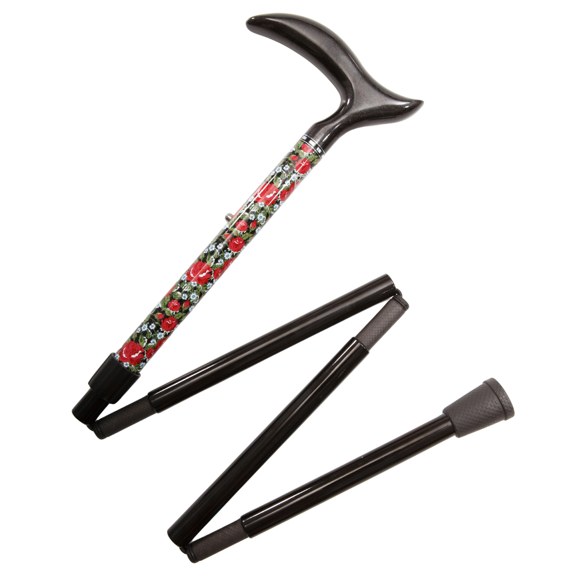 Rose Garden Carbon Fiber Folding Cane